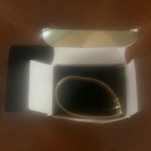 Avon Goldtone Satin Polish Bracelet Large Brand New in Box